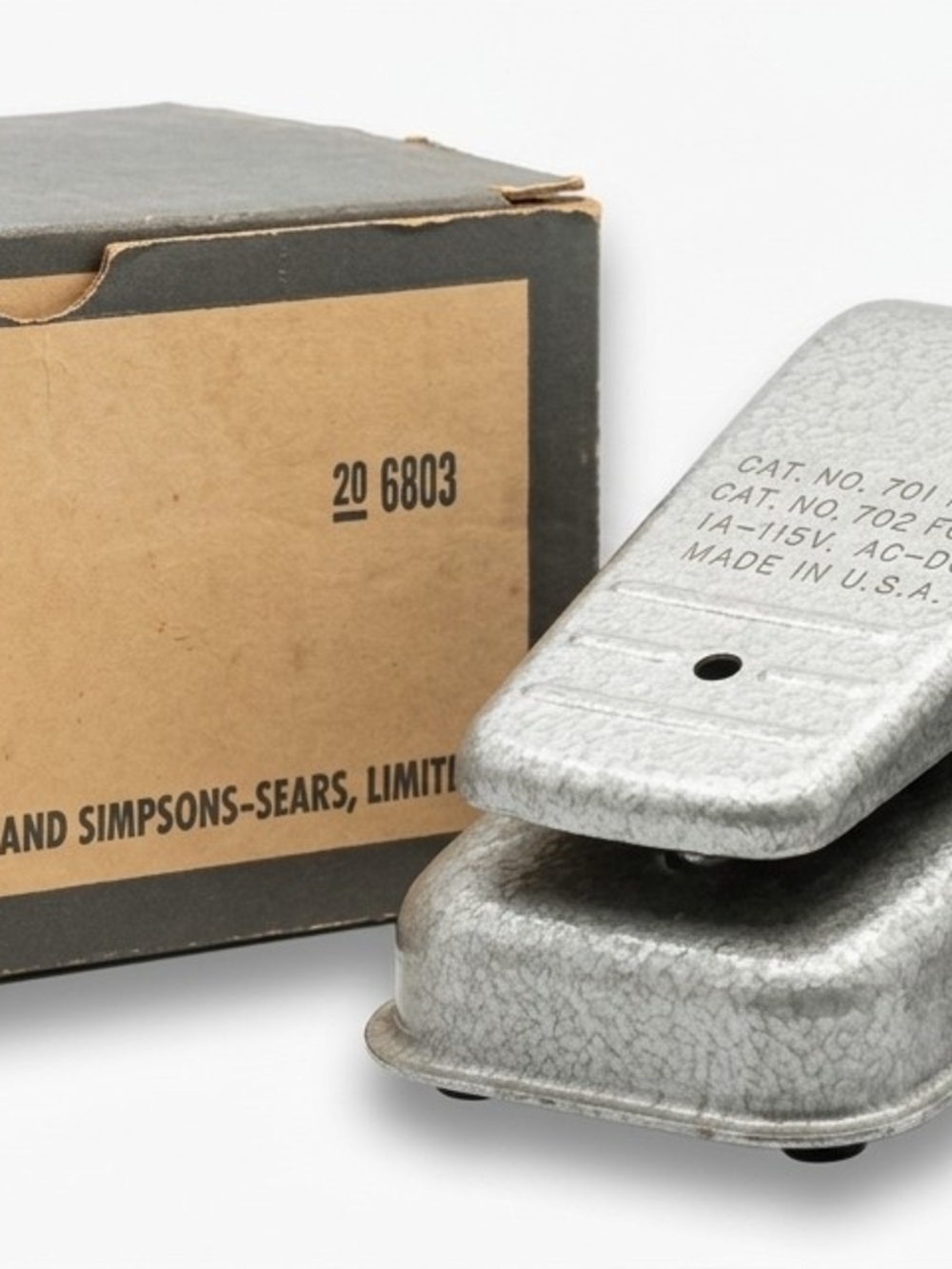 Vintage Sears Wire Wound Foot Control Sewing Pedal 20 6803 Cat No 701 702 W/Box